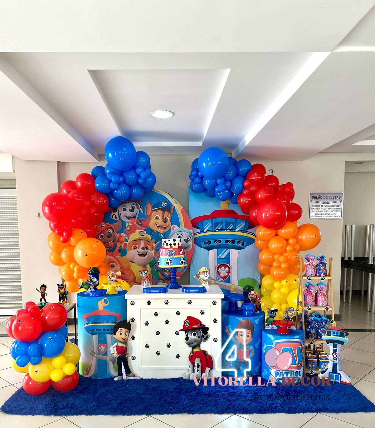 Festa montada com moldes â exemplo 10
