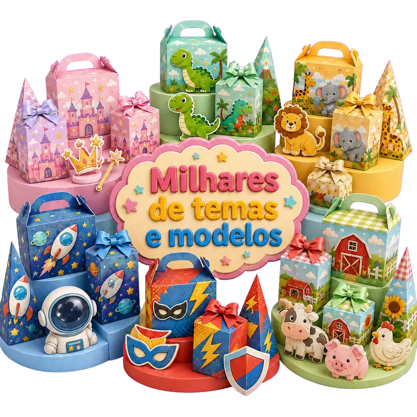 Milhares de temas e modelos para festas infantis